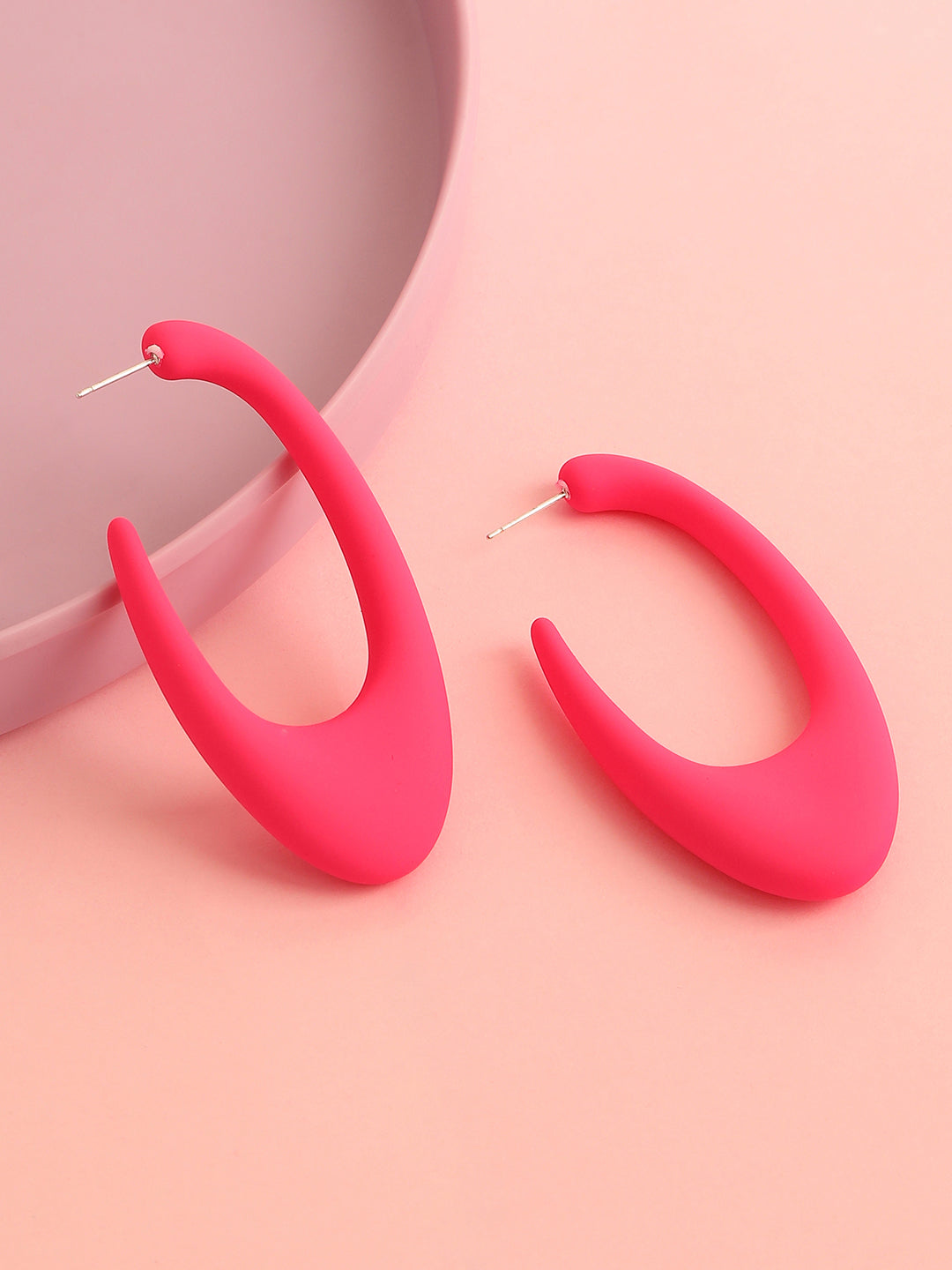 GOLD PLATED CASUAL DESIGNER HOOP EARRING FOR WOMEN