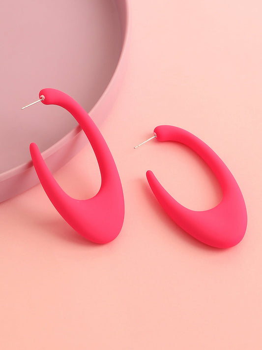 GOLD PLATED CASUAL DESIGNER HOOP EARRING FOR WOMEN