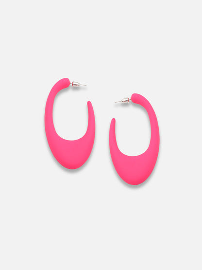 GOLD PLATED CASUAL DESIGNER HOOP EARRING FOR WOMEN