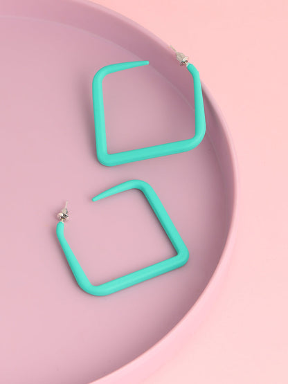 GOLD PLATED CASUAL DESIGNER HOOP EARRING FOR WOMEN