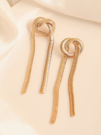 GOLD PLATED PARTY DESIGNER DROP EARRING FOR WOMEN