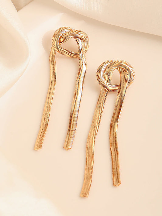 GOLD PLATED PARTY DESIGNER DROP EARRING FOR WOMEN