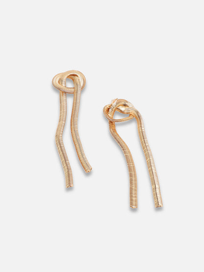 GOLD PLATED PARTY DESIGNER DROP EARRING FOR WOMEN