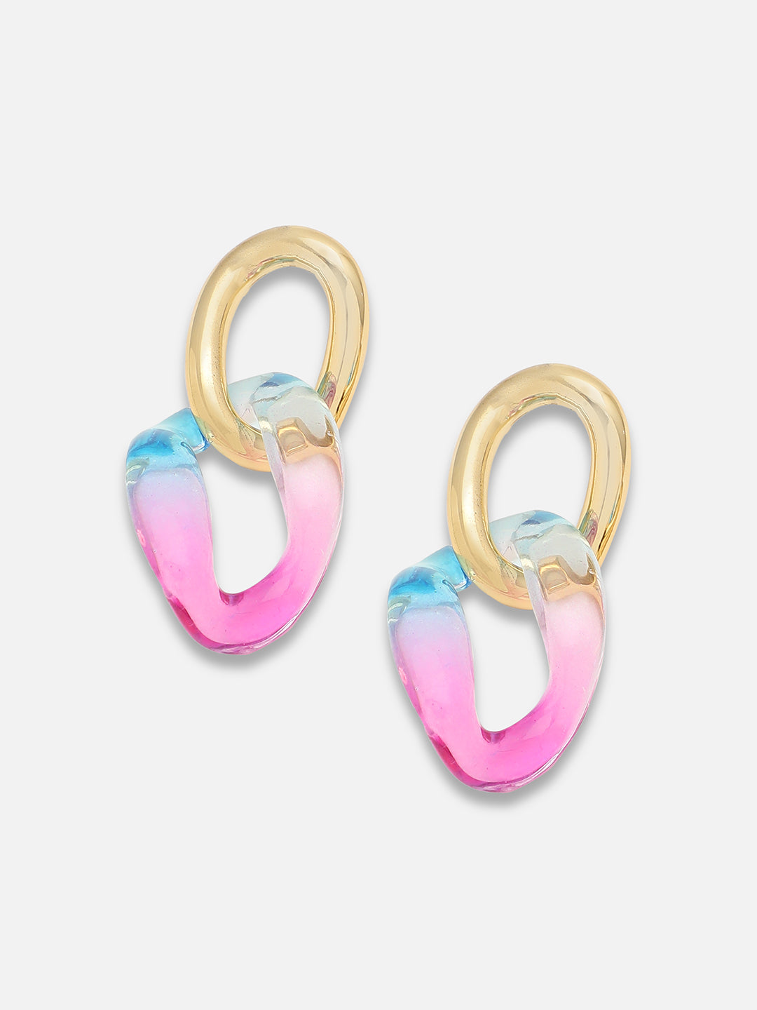 GOLD PLATED PARTY DESIGNER DROP EARRING FOR WOMEN