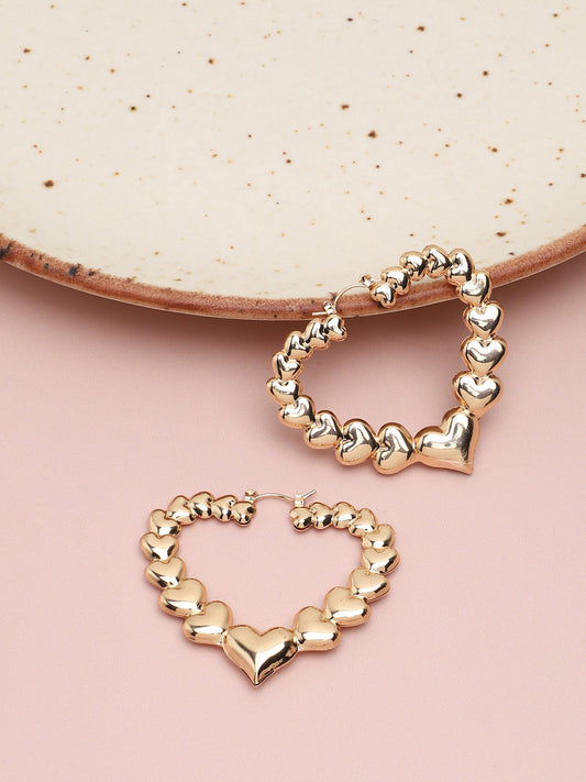 GOLD PLATED PARTY DESIGNER DROP EARRING FOR WOMEN
