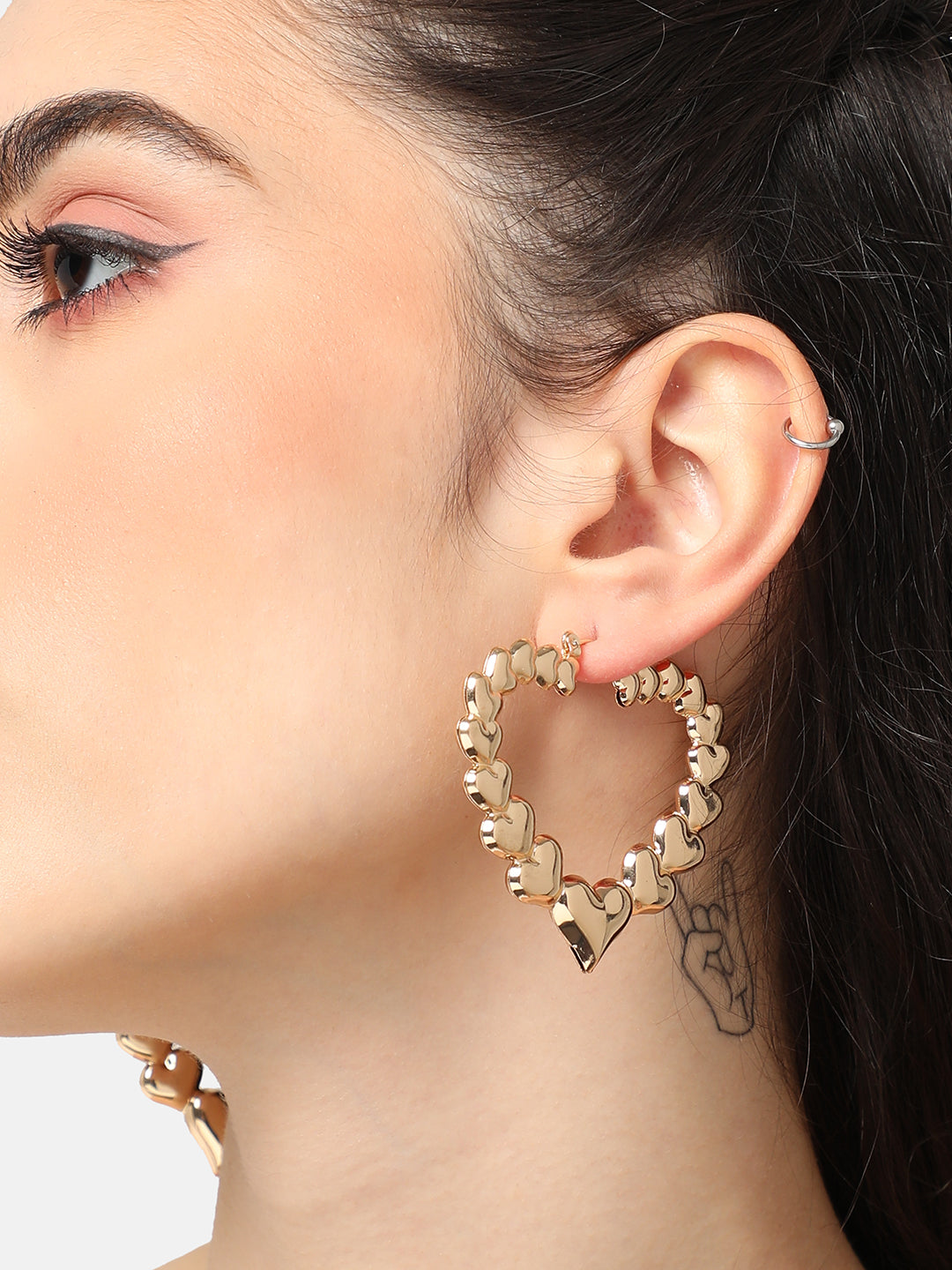 GOLD PLATED PARTY DESIGNER DROP EARRING FOR WOMEN