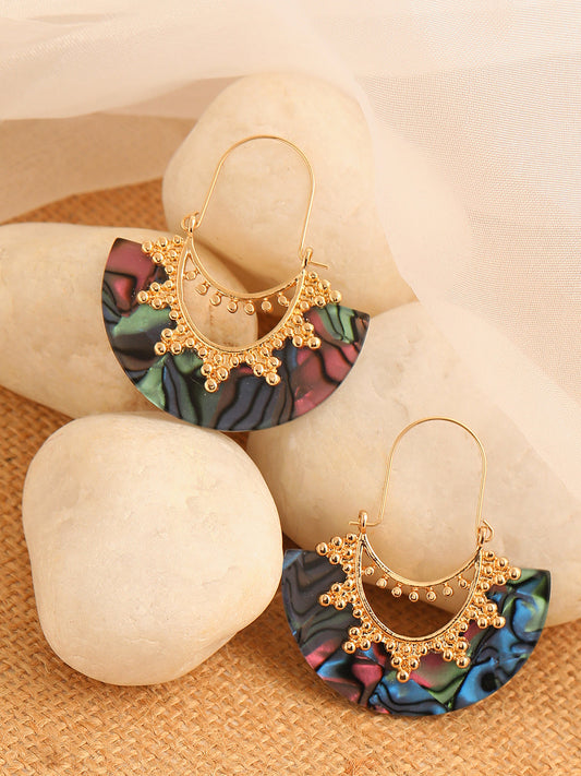 GOLD PLATED PARTY DESIGNER DROP EARRING FOR WOMEN