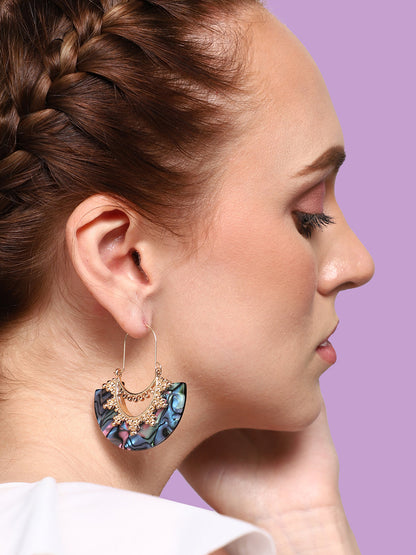 GOLD PLATED PARTY DESIGNER DROP EARRING FOR WOMEN