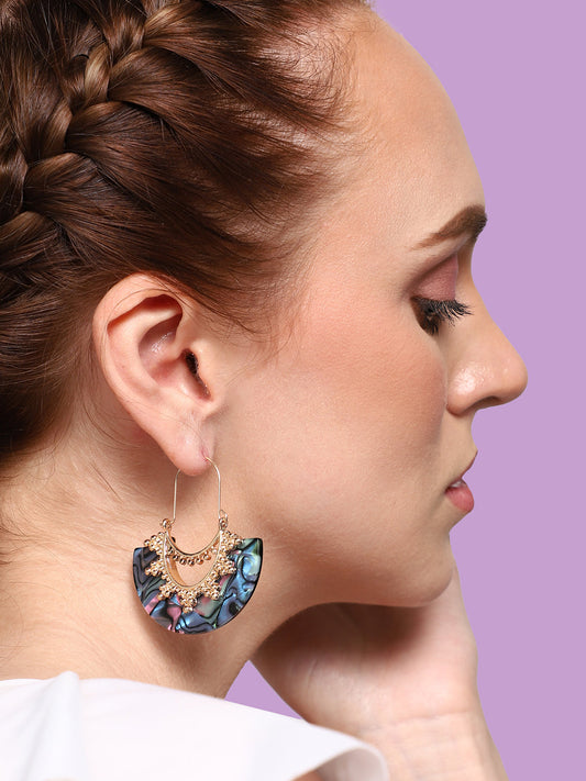 GOLD PLATED PARTY DESIGNER DROP EARRING FOR WOMEN