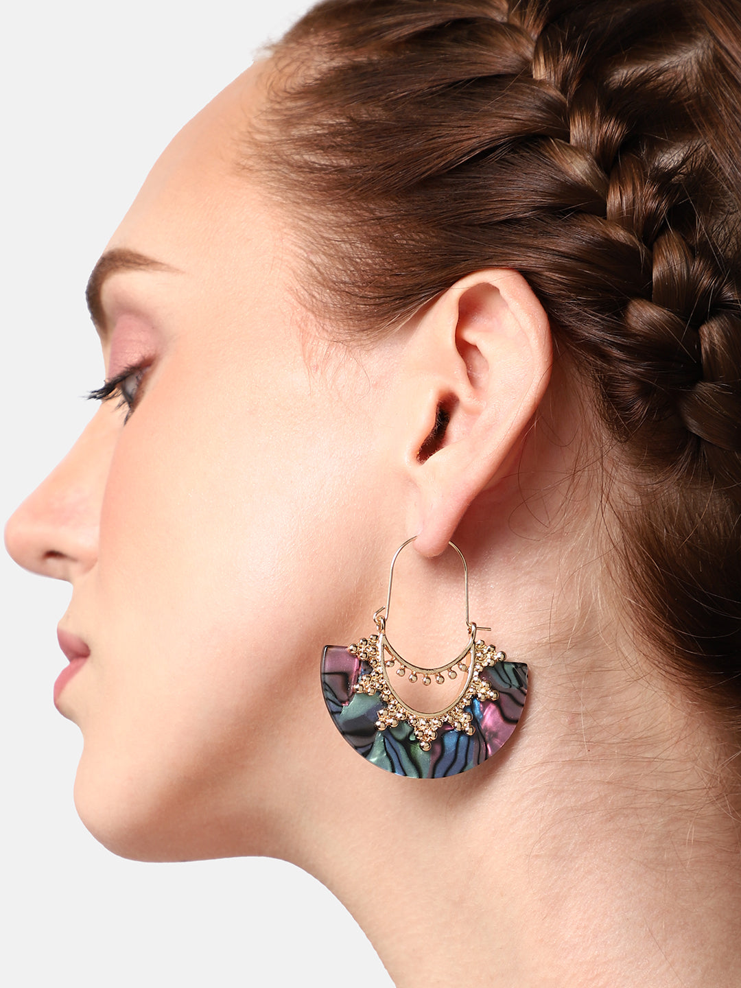 GOLD PLATED PARTY DESIGNER DROP EARRING FOR WOMEN