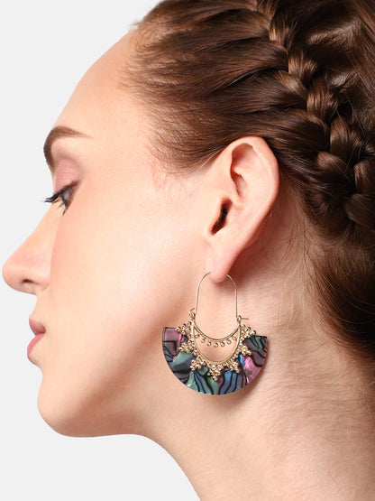 GOLD PLATED PARTY DESIGNER DROP EARRING FOR WOMEN