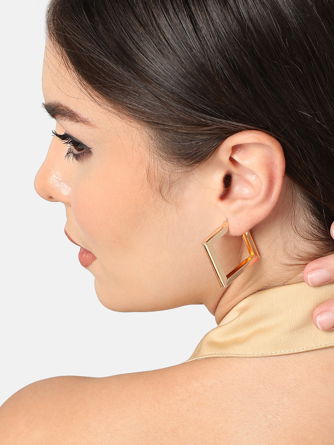 GOLD PLATED CASUAL DESIGNER DROP EARRING FOR WOMEN