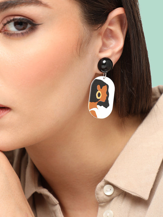 GOLD PLATED CASUAL DESIGNER DROP EARRING FOR WOMEN