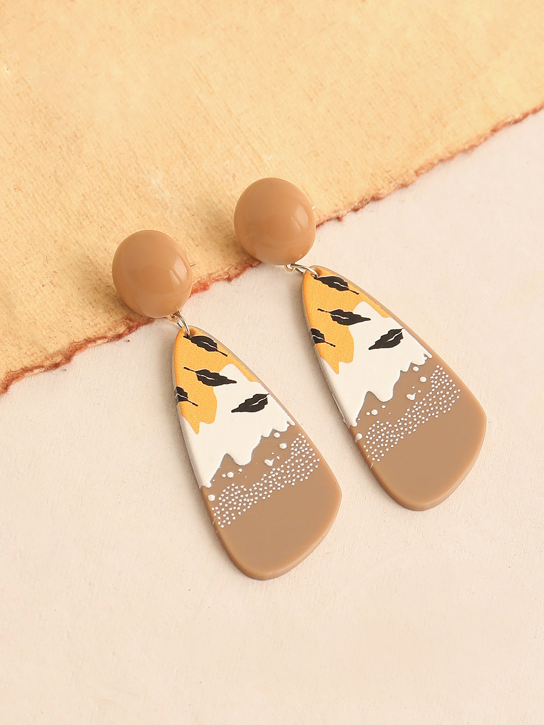 GOLD PLATED CASUAL DESIGNER DROP EARRING FOR WOMEN