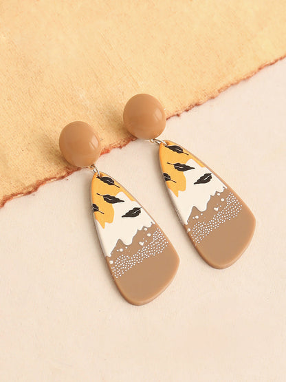 GOLD PLATED CASUAL DESIGNER DROP EARRING FOR WOMEN