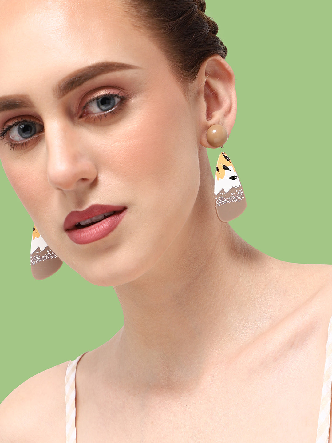 GOLD PLATED CASUAL DESIGNER DROP EARRING FOR WOMEN