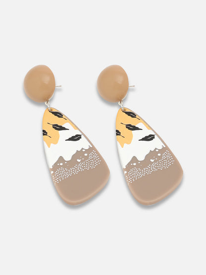 GOLD PLATED CASUAL DESIGNER DROP EARRING FOR WOMEN