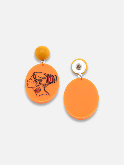 GOLD PLATED CASUAL DESIGNER DROP EARRING FOR WOMEN
