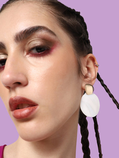 GOLD PLATED PARTY DESIGNER DROP EARRING FOR WOMEN