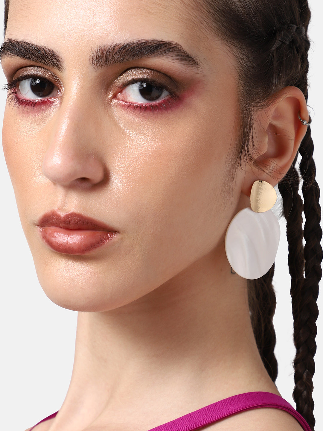 GOLD PLATED PARTY DESIGNER DROP EARRING FOR WOMEN