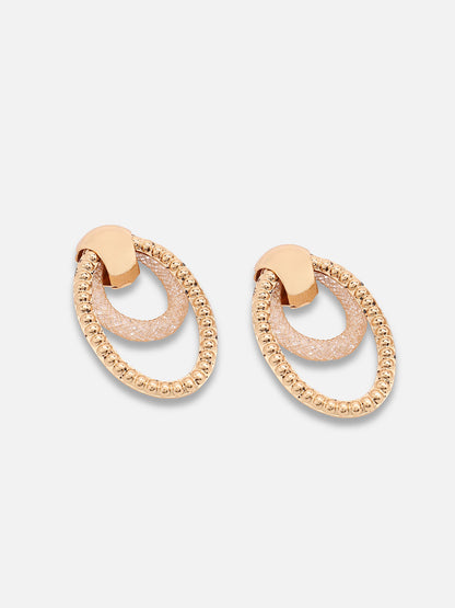 GOLD PLATED PARTY DESIGNER DROP EARRING FOR WOMEN