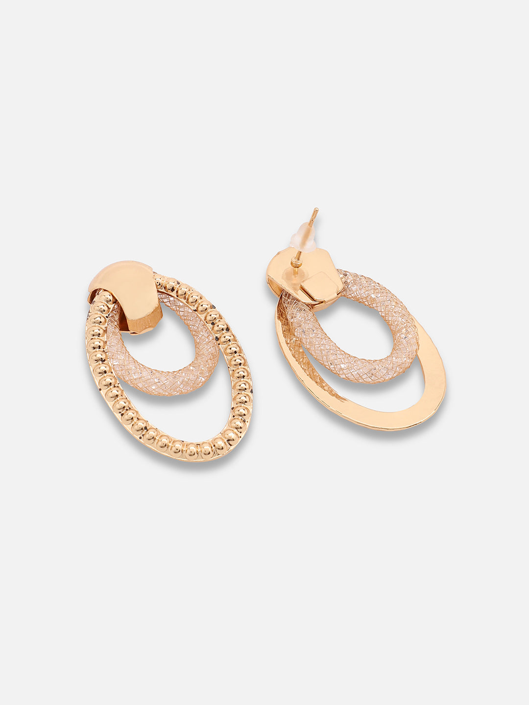 GOLD PLATED PARTY DESIGNER DROP EARRING FOR WOMEN