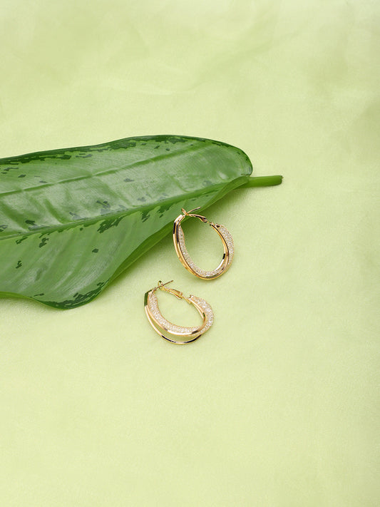 GOLD PLATED PARTY DESIGNER DROP EARRING FOR WOMEN