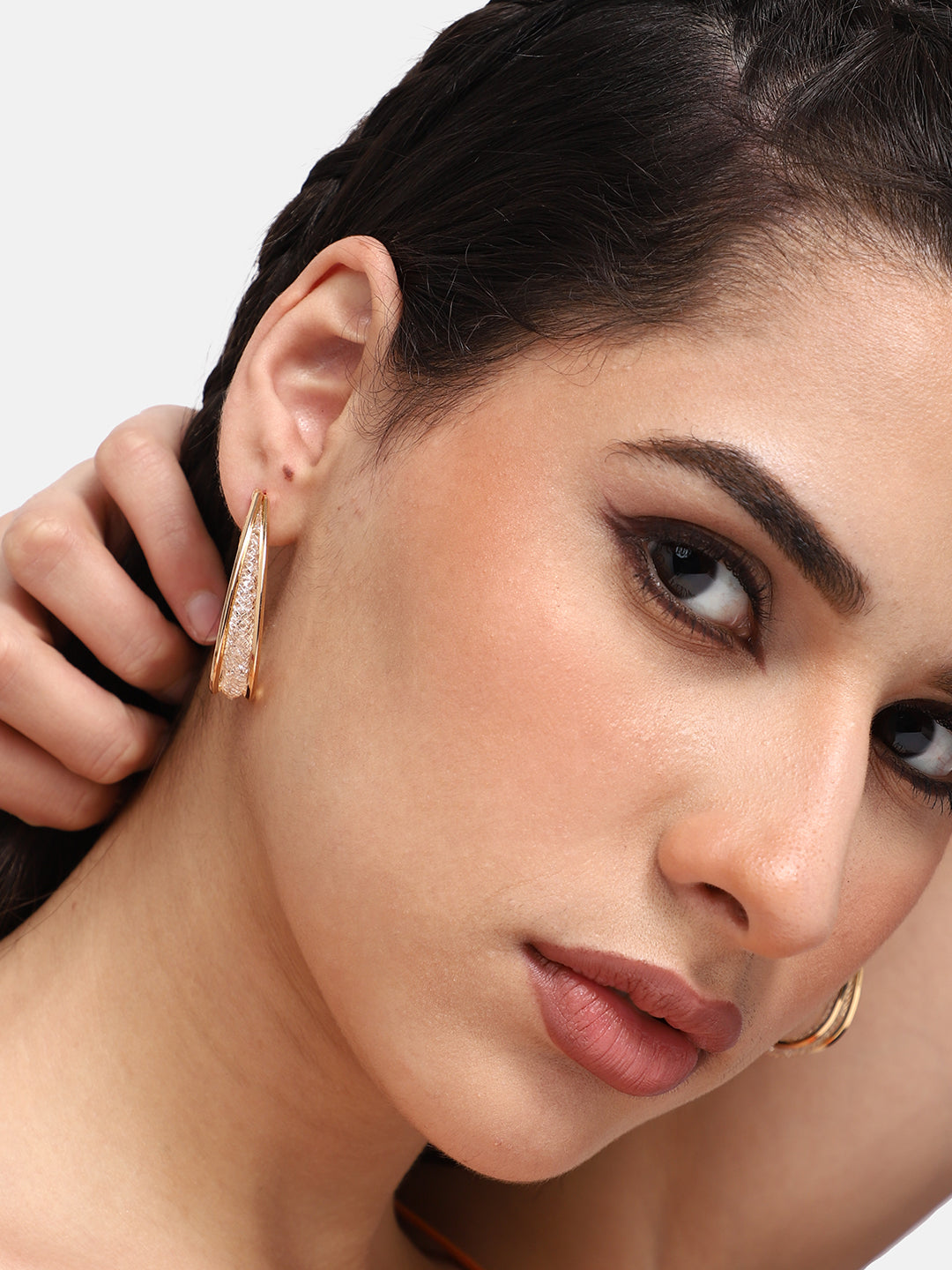 GOLD PLATED PARTY DESIGNER DROP EARRING FOR WOMEN