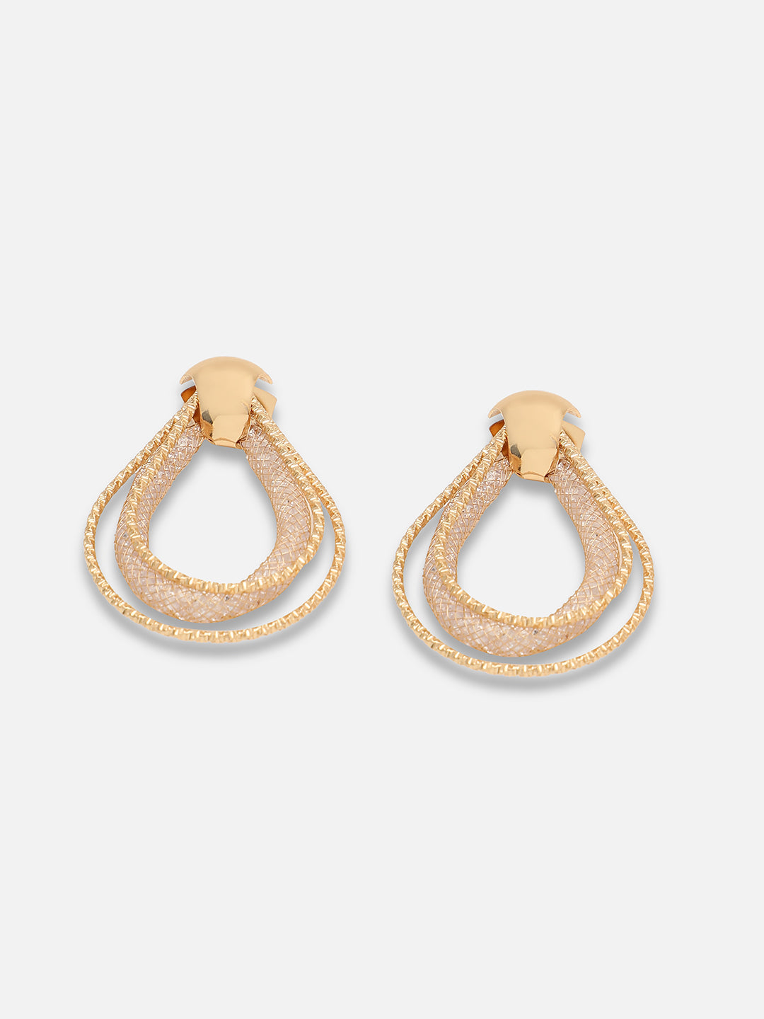 GOLD PLATED PARTY DESIGNER DROP EARRING FOR WOMEN