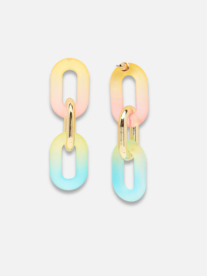 GOLD PLATED PARTY DESIGNER DROP EARRING FOR WOMEN