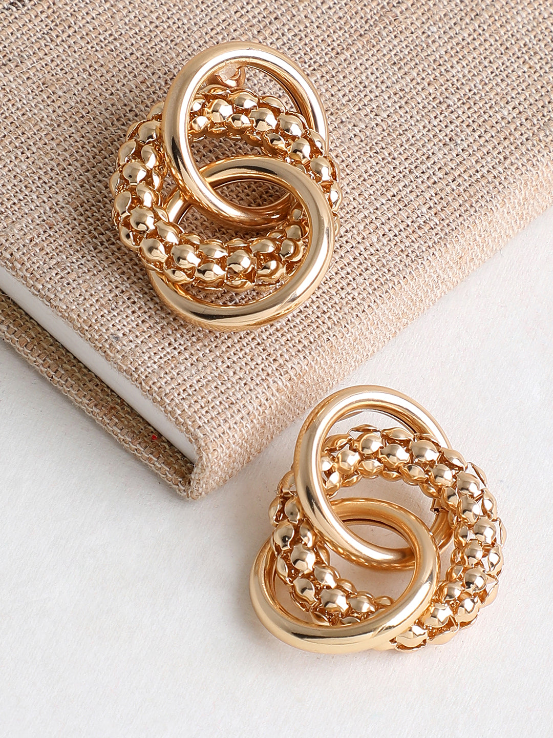 GOLD PLATED PARTY DESIGNER DROP EARRING FOR WOMEN