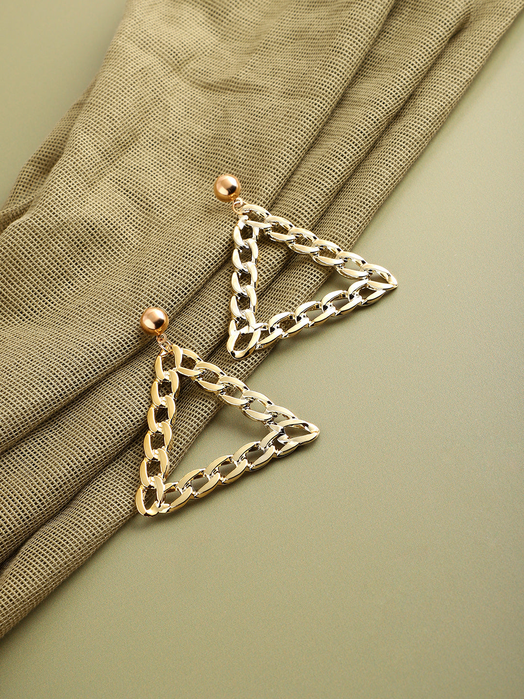 GOLD PLATED PARTY DESIGNER DROP EARRING FOR WOMEN