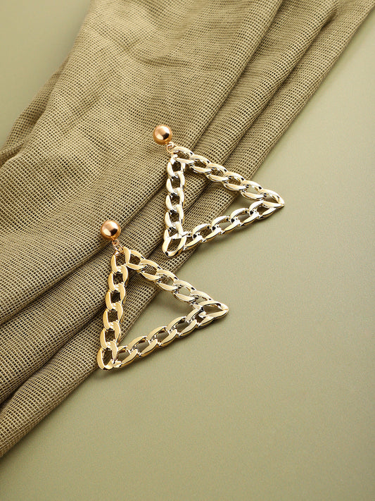 GOLD PLATED PARTY DESIGNER DROP EARRING FOR WOMEN