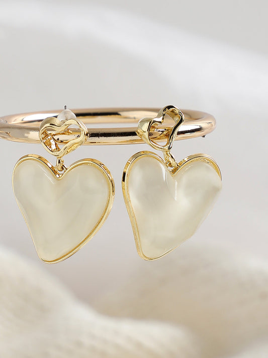 GOLD PLATED PARTY PEARLS DROP EARRING FOR WOMEN