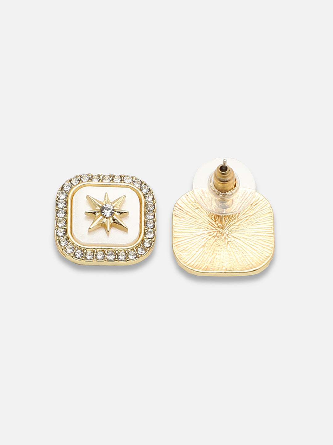 GOLD PLATED PARTY PEARLS STUD FOR WOMEN