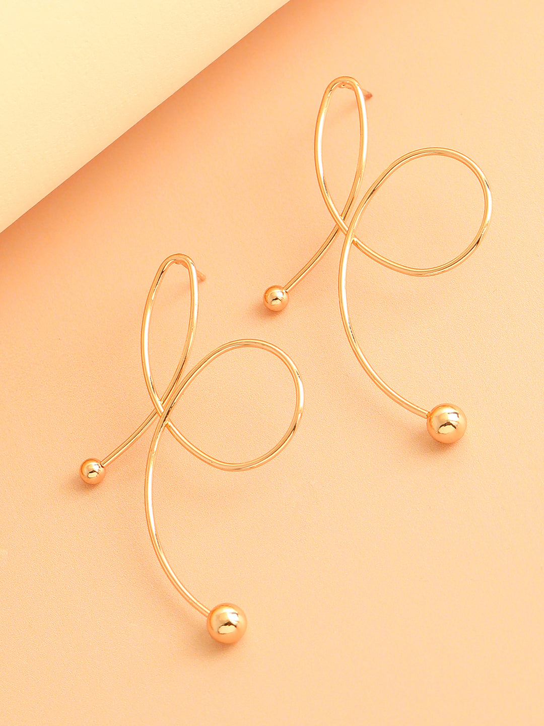 GOLD PLATED PARTY DESIGNER DROP EARRING FOR WOMEN