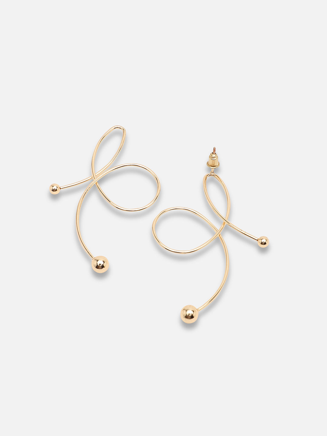 GOLD PLATED PARTY DESIGNER DROP EARRING FOR WOMEN