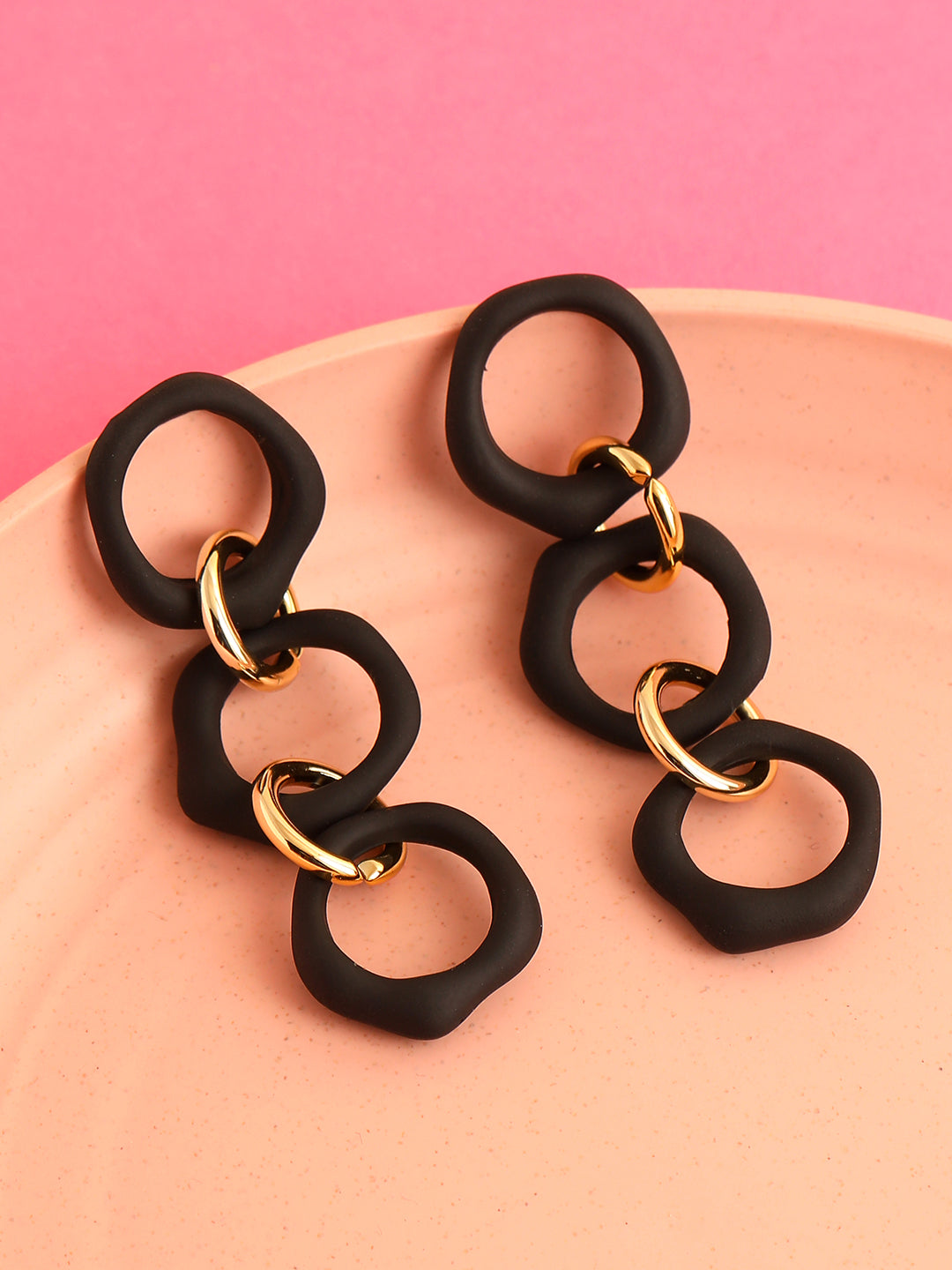 GOLD PLATED PARTY DESIGNER DROP EARRING FOR WOMEN