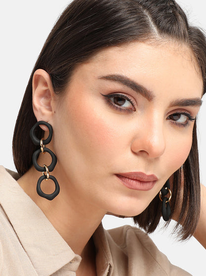 GOLD PLATED PARTY DESIGNER DROP EARRING FOR WOMEN
