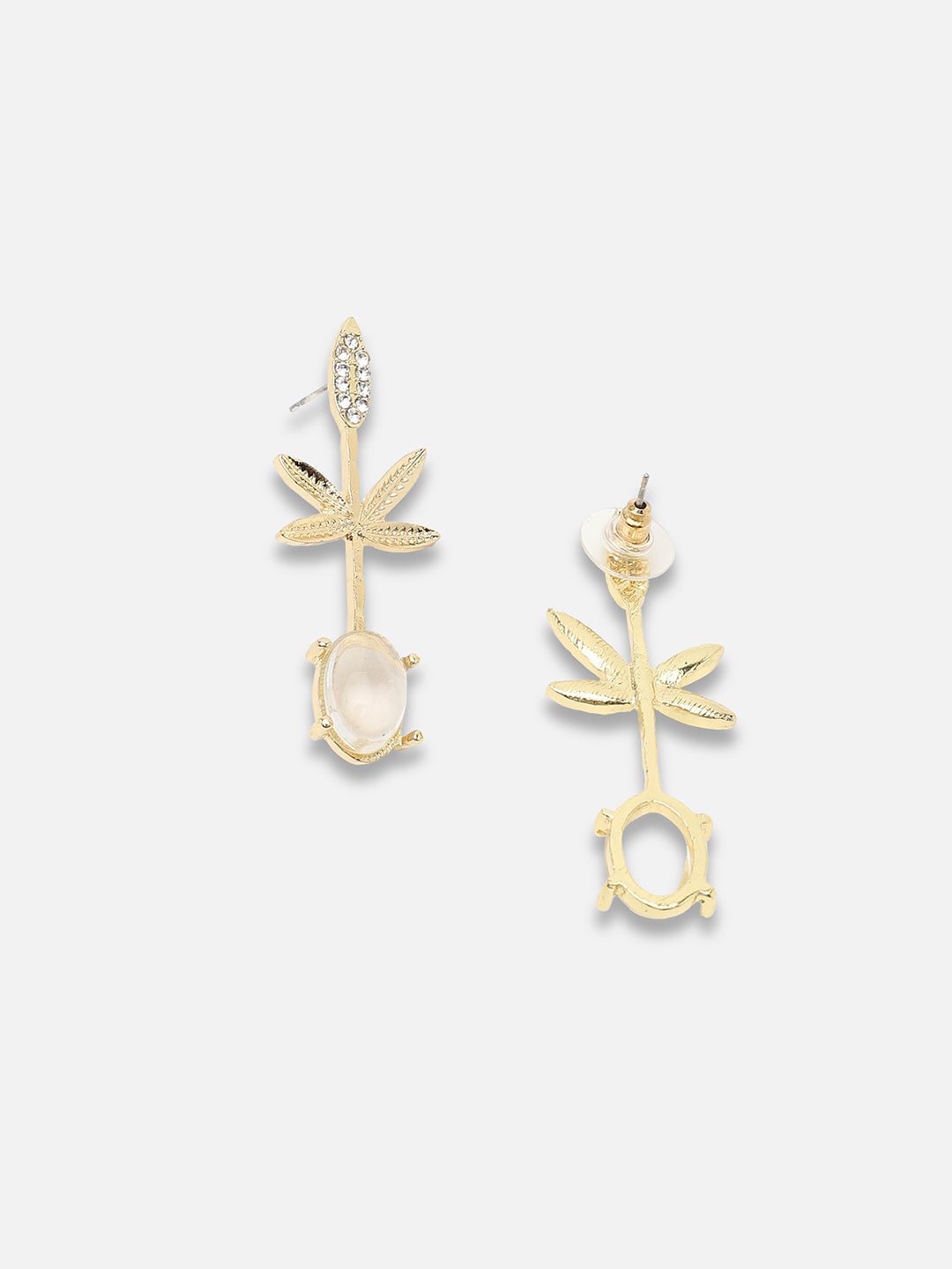 GOLD PLATED PARTY PEARLS DROP EARRING FOR WOMEN