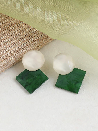 GOLD PLATED PARTY PEARLS DROP EARRING FOR WOMEN