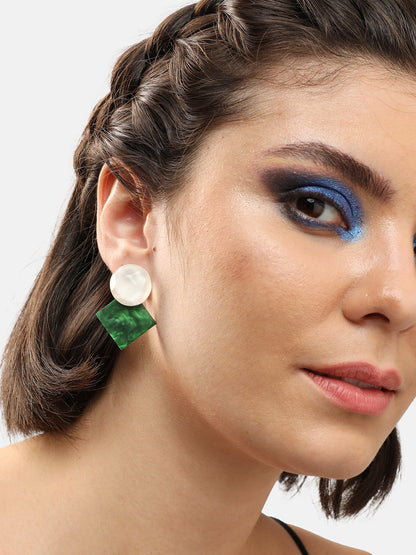 GOLD PLATED PARTY PEARLS DROP EARRING FOR WOMEN