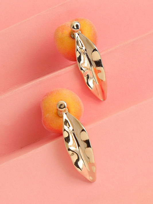 GOLD PLATED PARTY DESIGNER DROP EARRING FOR WOMEN
