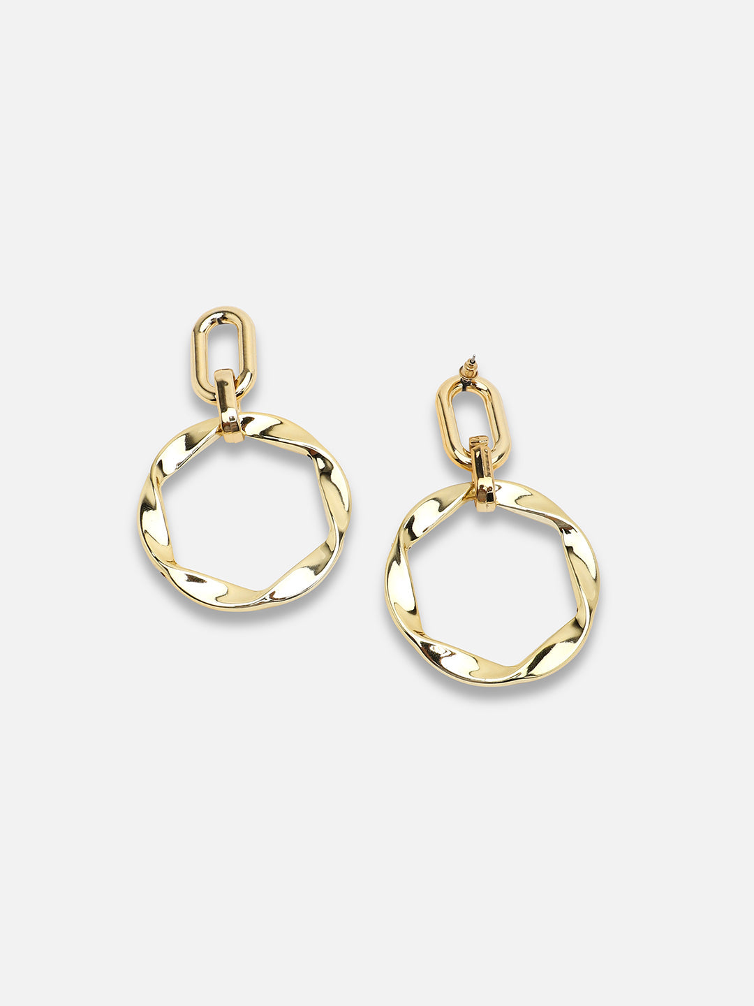 GOLD PLATED PARTY DESIGNER DROP EARRING FOR WOMEN