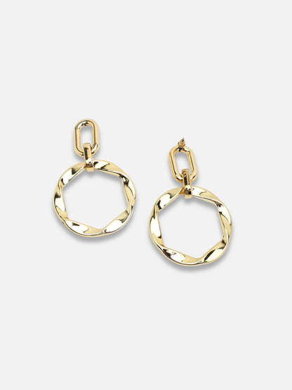 GOLD PLATED PARTY DESIGNER DROP EARRING FOR WOMEN