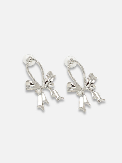 SILVER PLATED PARTY DESIGNER DROP EARRING FOR WOMEN