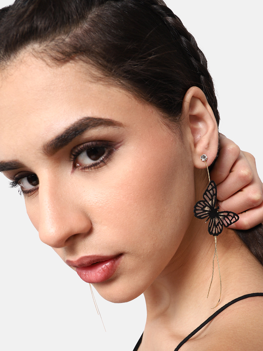 GOLD PLATED PARTY DESIGNER DROP EARRING FOR WOMEN