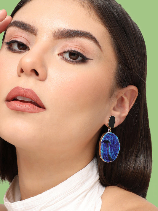 GOLD PLATED PARTY DESIGNER DROP EARRING FOR WOMEN