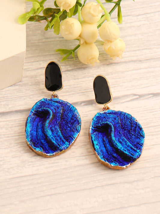 GOLD PLATED PARTY DESIGNER DROP EARRING FOR WOMEN