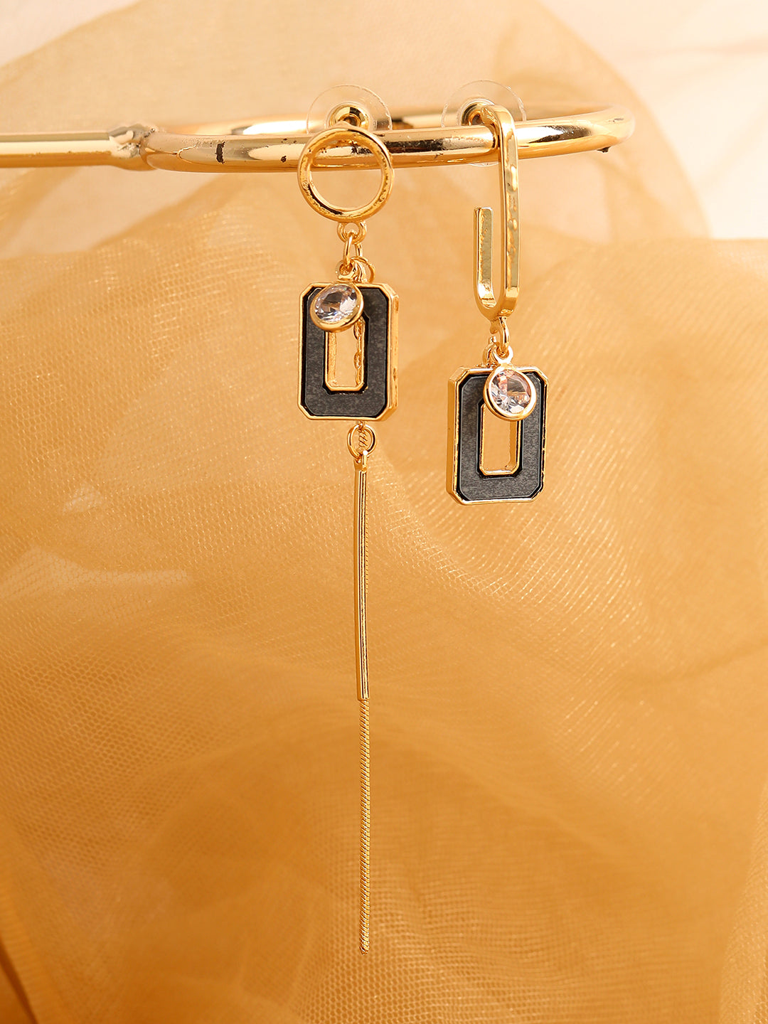 GOLD PLATED PARTY DESIGNER DROP EARRING FOR WOMEN
